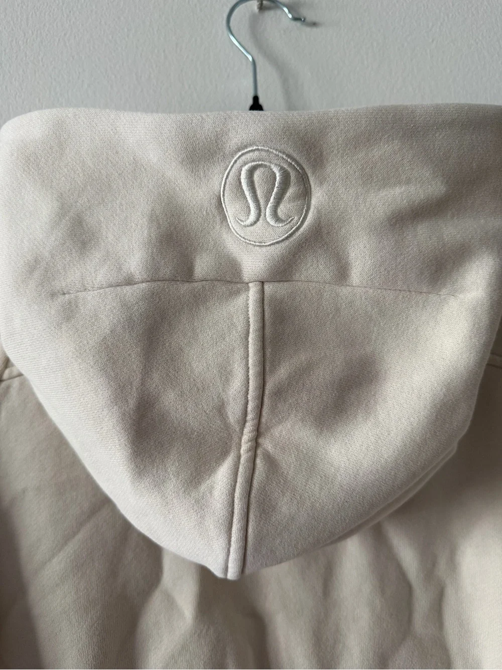 Lululemon Scuba Oversized Half-Zip Hoodie in Bone, Size M/L - Picture 3 of 6